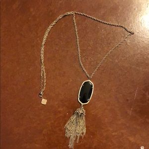 Kendra Scott Necklace Black Tassel